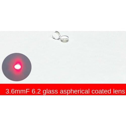 D3.6 Focal Length 6.2 Laser Module Focus Lens Launch Tube Glass Aspherical Collimation Coating Optical Lens