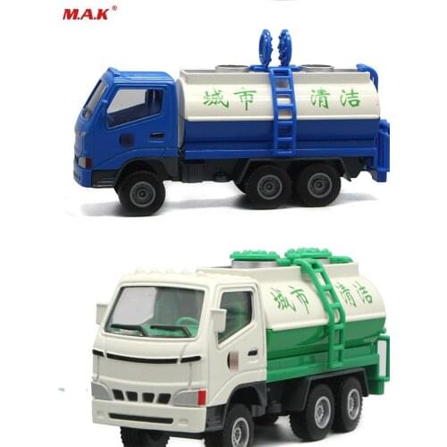 1:60 Scale Children’s toy Simulation Car Sanitation Truck Sprinkler Chinese Characters Model Gift-wrapped Car Gift In Stock