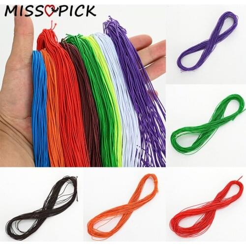 20m/Pack 1mm Multicolor Elastic Rope Beading Cord for Bracelet Necklace Rubber Stretch String Thread DIY Jewelry Making Craft