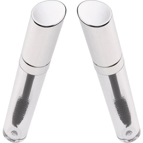 2 Pieces 5ml Clear Empty Mascara Tube Bottle Vials Cosmetic Eyeliner Container