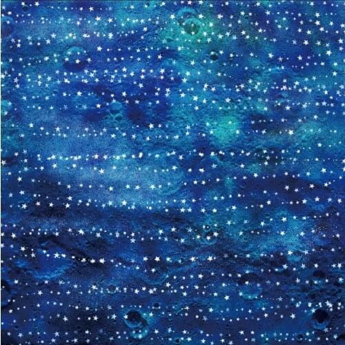 Beauty Silver Star and Blue Backdrop Photography Background Baby Shower Celebration Photo Booth Studio Decor