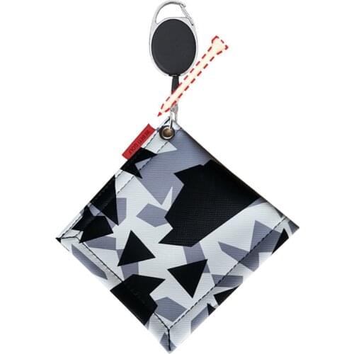 Mini Square Golf Towel with Retractable Keychain Buckle Camouflage Cotton Towel Golf Ball Club Head Cleaner Drop Ship