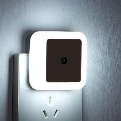 Update Wireless Sensor LED Night Light EU US Plug Mini Square Night Lights For Baby Children Living Room Bedroom Lighting Lamp
