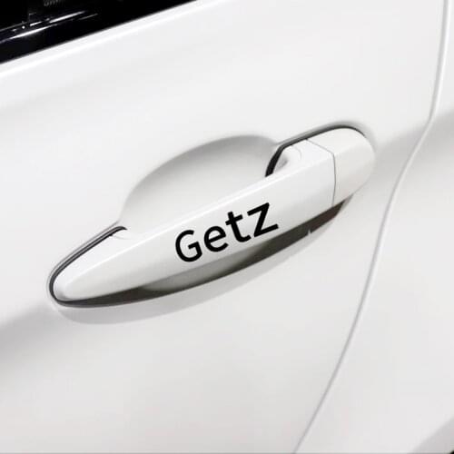 2pcs/4pcs Car Decoration Stickers Door Handle Rear view mirror Stickers Decals for Hyundai GETZ 2008-2017 Car-styling