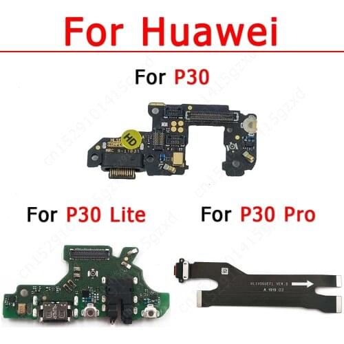 Original Charging Port For Huawei P30 Lite Pro Charge Board Ribbon Socket Usb Connector Flex Cable Pcb Dock Repair Spare Parts