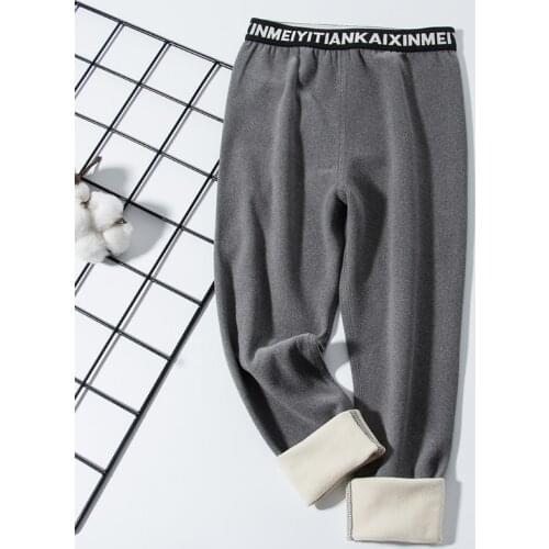 Kids Pants Autumn Winter Inner Pants Underwear for Boys Girls Children Sleepwear Long Trousers Warm Cotton Pajamas Pants Bottom