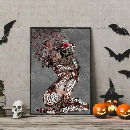 African American poster, Black queen girl art, black women art, black girl magic, gift for daughter poster, wall hanging