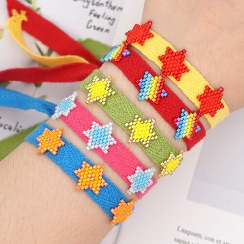 Go2boho Braided Bracelet For Women Star Boho Jewelry Pulseras Mujer Moda 2020 MIYUKI Bracelets Bohemian Friend Gift Fashion Cuff