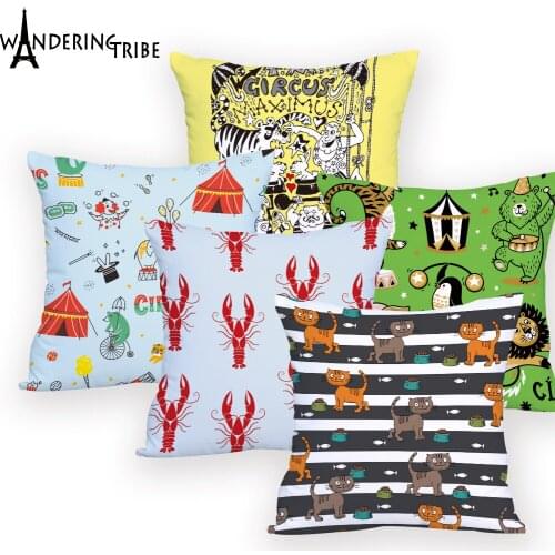 Ocean Cushion Cover Decorativos for Office Custom Pillow Case Animal Pillow Cover Decorativos for Office Dropshipping