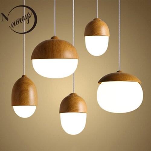 Nordic creative nut pendant lamps 220V hanging lights for living room kitchen bedroom bathroom aisle cafe shop clothing store