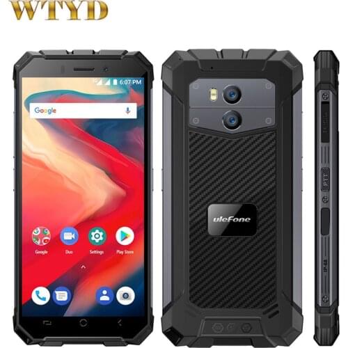 Ulefone Armor X2 IP68 Smartphone 5.5"HD 2GB 16GB 18:9 MTK6580 Quad Core Android 8.1 Oreo 13MP NFC 5500mAh 3G Waterproof Phone