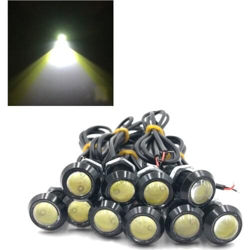 18MM LED Eagle Eye Daytime Running Lights 12v Backup Reversing Parking Signal Lamps White