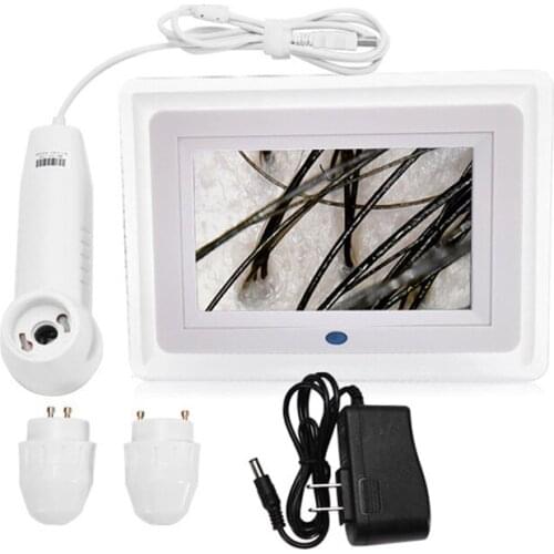 Skin Testing Magnifying-Analyzer LCD Facial Skin Detector Moisture Tester Hair Analyser Dermoscopy Skin and hair analyzer