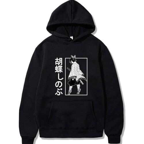 Kochou Shinobu Hoodies Sweatshirt Demon Slayer Casaul Tops Men Women