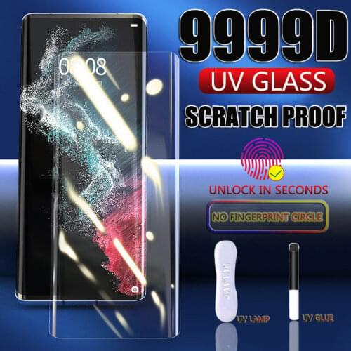 1000D UV Tempered Glass For Samsung Galaxy S21 S20 S10 S9 S8 Plus S10E S10(5G) Screen Protector For Samsung Note 20 Ultra 10 9 8