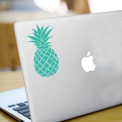 Pineapple Vinyl Decal Stickers For Notebook Computer Art Decor or Car Tropical Decoration