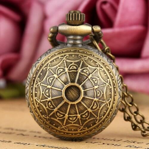 Vintage Spider Web Mini Ball Shape Pocket Watch Wings Key Chain Necklace Chain Gifts for Men Women Kids Clock Reloj De Bolsillo