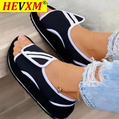 2021 Fashion Summer Platform Casual Sandals Women Wedge Comfortable Light Velcro Shoes Woman Bench Sandals Women Shoes Female