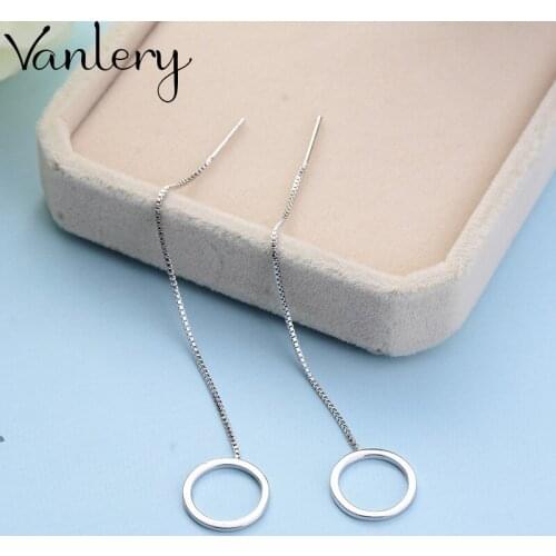 Vintage Circle Stud Earrings For Women Silver Color Geometric Earrings Brinco Trendy Fashion Jewelry Gifts