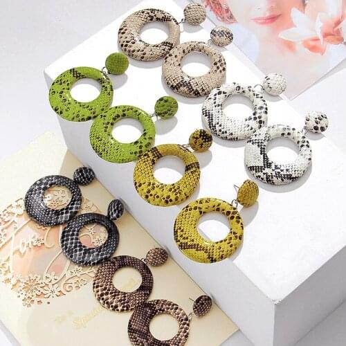 Hesiod Fashion Statement Earrings 2019 Big Geometric Circle Earrings For Women Hanging Dangle Drop Earring Jewelry