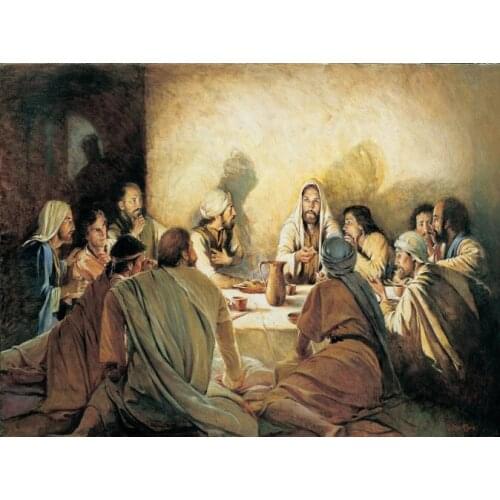Last Supper Da Vinci Famous Oil Painting on Canvas Posters and Prints Scandinavia Nordic Art Wall Picture for Living Room Decor