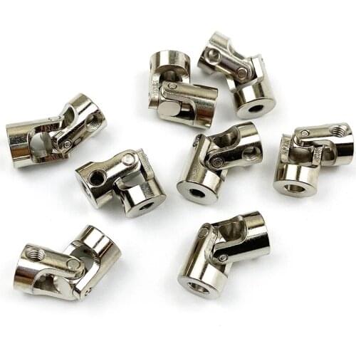 1Pc 2Mm 2.3Mm 3Mm 3.17Mm 4Mm 5Mm 6Mm 8Mm 10Mm rc Auto Boot Model Universele Koppeling Joint Koppeling Stalen As Connector