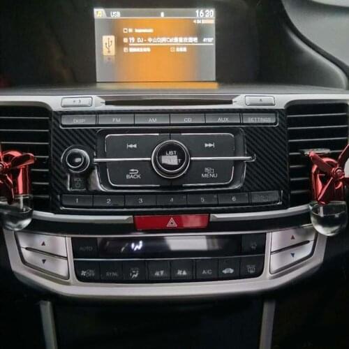 1pc Center Console Trim Carbon Fiber Center Durable Stainless Steel Steel BRAND NEW High Quality