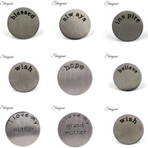 10pcs 22mm Stainless Steel Floating Locket Plates Love Window Plates For 30mm Round Floating Living Glass Locket