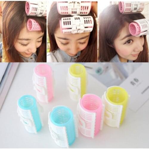 3pcs/set-Korean Version Of Woman Plate Hair Set Pear Head Curler Big And Small Cylinder Plastic Hair Roll Hair Accessories