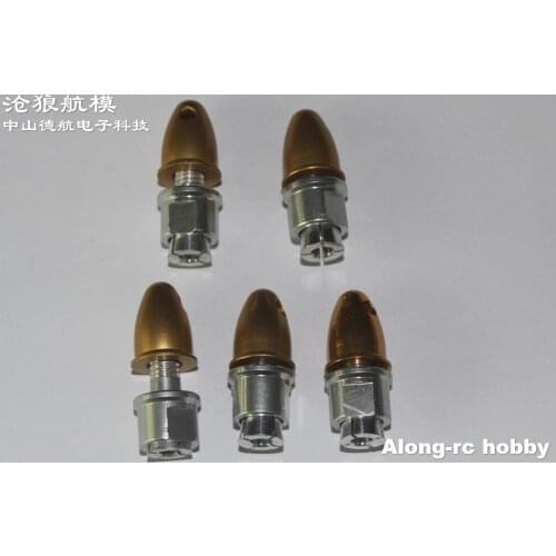 Free shipping 5pcs RC Plane Airplane Spinner 4.0mm Shaft Motor Propeller Adaptor (silver) for XXD 2217 motor part