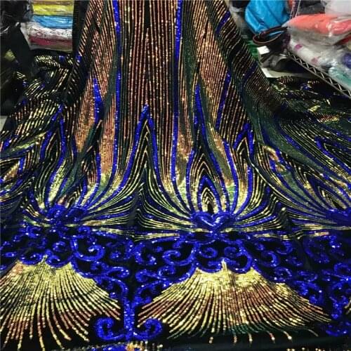 African Lace Fabric Embroidered Nigerian Laces Fabric Bridal High Quality French Tulle Lace Fabric For Women Dress 2L15-50