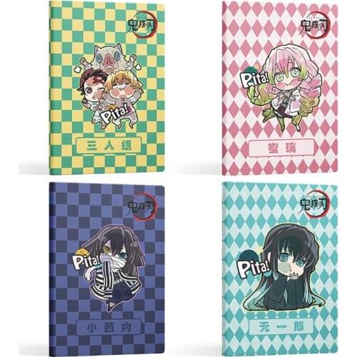 Anime Demon Slayer: Kimetsu no Yaiba Creative Grid Double-sided Painted Notepad Toy Gift