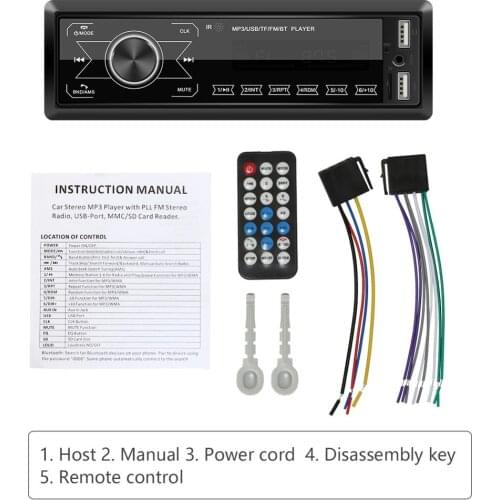 1 Din Car Mp3 Player Car Bluetooth USB 2.0 Windows CE 6.0 7-inch Capacitive Screen 8GB Memory Hi-Fi Speaker With FM Transmit