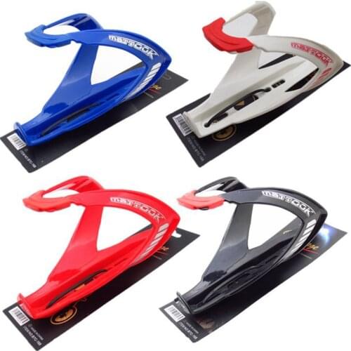 Free Shipping Bike Bicycle Cycling Glass Fiber Drink Water Bottle Holder Cage Rack Ultra-light Red White 4 color OD0031