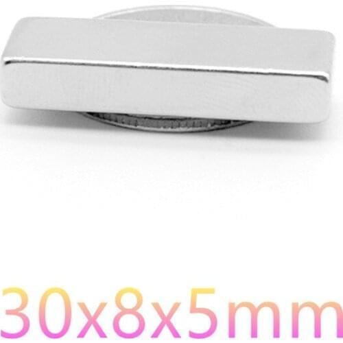 Long Magnet 5/20/50 PCS 30x8x5/30x10x2/30x10x5/30x15x5mm Powerful Block Neodymium Magnet N35 NdFeB Rare Earth Magnet Magnetic