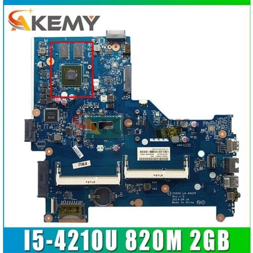 For HP 15-R Laptop Motherboard 764106-501 764106-001 ZS050 LA-A992P SR1EF With I5-4210U 820M 2GB MB 100% Tested Fast Ship