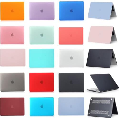 For Apple MacBook Air Pro Retina 11 12 13 15 mac Book 15.4 13.3 inch with Touch Bar Frosted Surface Matte Hard Cover Case