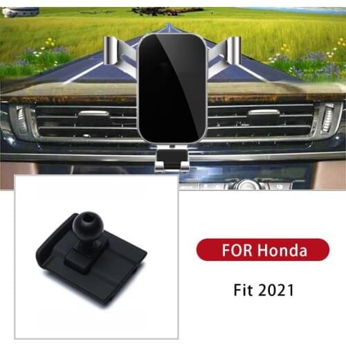 GPS Support No Magnetic Mobile Phone Holder Gravity Smartphone Support For Hond Fit 2021 Styling Car Bracket Car Accessories