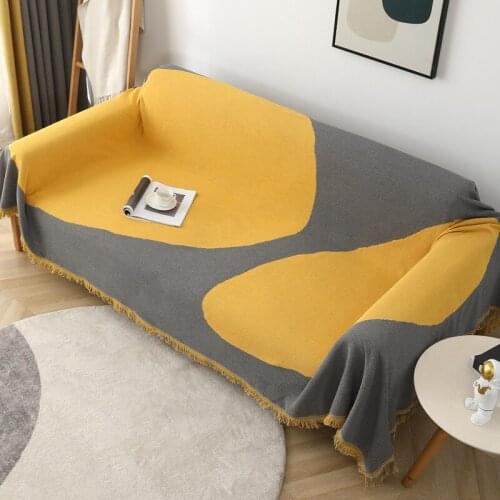 GY4124 Gyrohome Geometric Stone Blanket Sofa Decorative Slipcover Stitching Rug Tapestry Carpet Home&Living