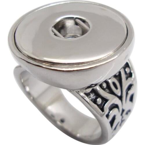 DIY Not adjustable diameter 17mm snaps rings Alloy snaps charms rings for 18-20mm ginger charms snaps jewelry K3026