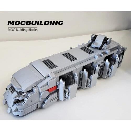 Children assemble building blocks Star Movie Empire clone robot action picture ITT space forces transport warship toys gifts
