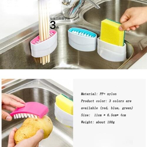 Multi-Purpose Brush Knife and Fork Cutlery Pan Dish Bowl Brush With Detergent Tank Kitchen Clean Tools Vegetable Washing Tools