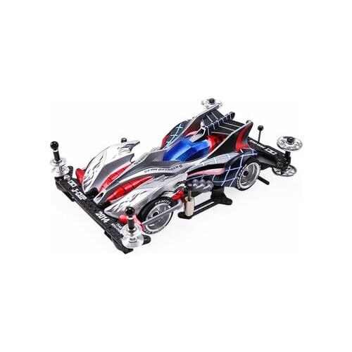 Modified Parts Appreciation 4WD Mini Racer Model Car Four-wheel Drive TAMIYA 4WD AR Chassis Spider King Silver Shadow 19447