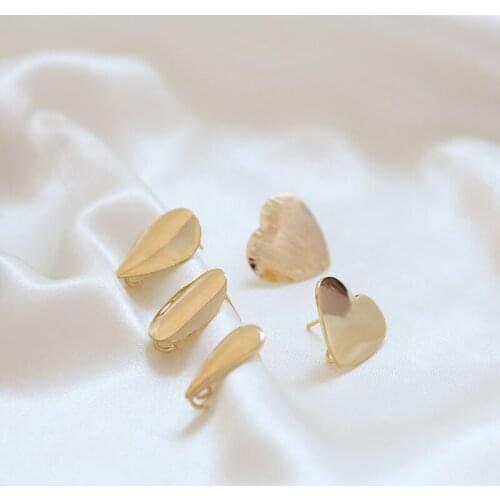 6pcs 2020 Fashion Classic Gold Color Love Stud Earrings For Women jewelry simple geometric oval earrings material pendant