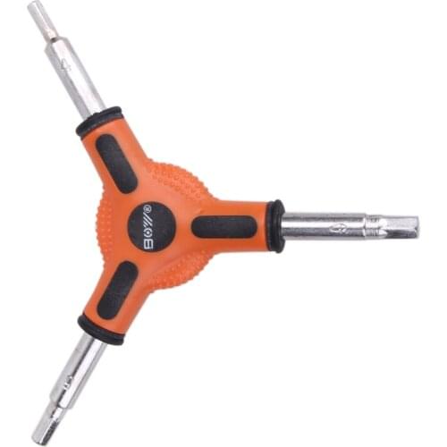 Multi-Function Mini Pocket Tool Red Bike Bicycle Cycling 3 Way (Y Type) Hex Allen Wrench Tools Size 4 5 6mm