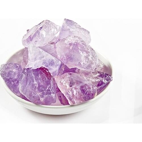 100g Natural Amethyst Rough Stone 2-4cm/ 3-5cm Raw Crystal Stones for Fountain Rocks, Decoration, Polishing, Jewelry Making
