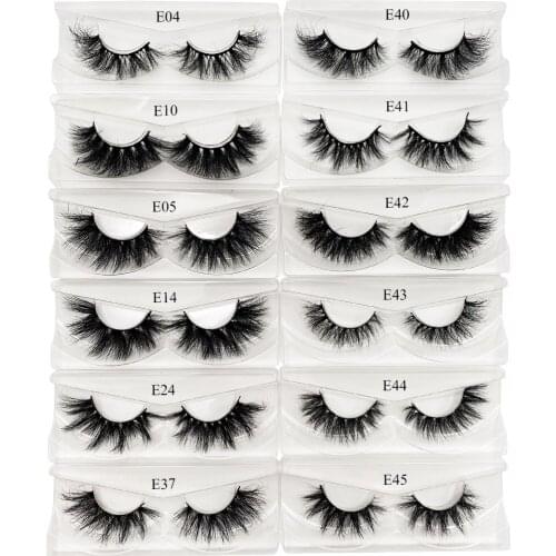 Wholesale Bluk Items 3D Mink Lashes Fluffy Soft Wispy Volume Natural Long False Eyelashes Eye Lashes Reusable Eyelashs Makeup