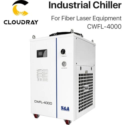 Cloudray Original S&A Fiber Laser Industrial Chiller CWFL-4000 220V/380V 50Hz/60Hz Cooling System for 4kW Fiber Laser Source
