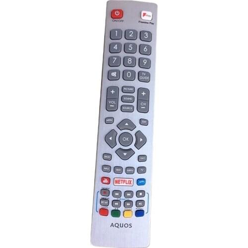 For Sharp Aquos Smart LED TV IR Controle With Netflix Youtube 3D Button Fernbedienung Remote Control SHWRMC0115