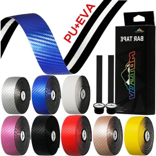 MOTSUV Road Bike Handlebar Straps For Carbon Pattern Strap Non-slip Grip Wrap Shock-absorbing Bicycle Handlebar Wrap